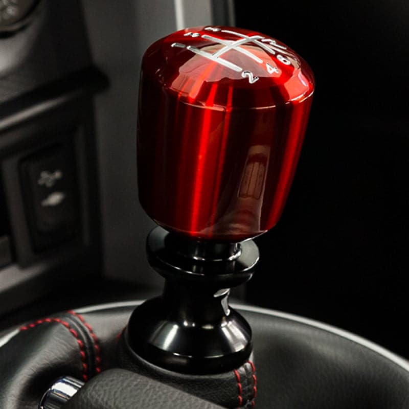 Raceseng Ashiko Shift Knob (Grabado Puerta 3) Adaptador M10x1.5mm - Rojo Translúcido