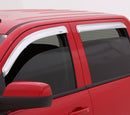 AVS 10-18 Toyota 4Runner Ventvisor Deflectores de ventana delantera y trasera de montaje exterior, 4 piezas, cromado