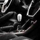 Cobb Subaru's 6-Speed Tall Weighted COBB Knob - White (Incl. Both Red + Blk Collars)