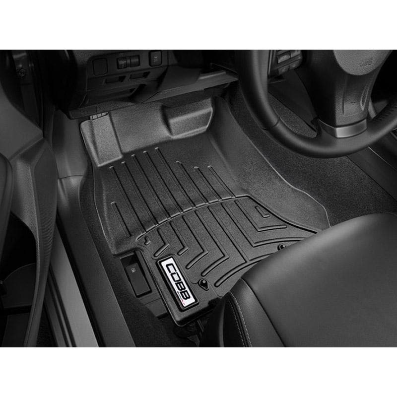 Cobb Black FloorLiners by WeatherTech - 2015+ Subaru WRX and WRX STI