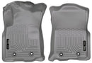 Husky Liners 2018 Toyota Tacoma Double Cab WeatherBeater Revestimientos del piso delantero gris