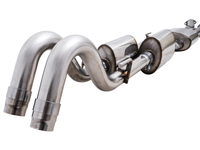 AWE 16-23 Toyota Tacoma 0FG Catback Exhaust w/ BashGuard - Dual Chrome Silver Tips