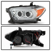 Spyder 16-18 Toyota Tacoma Signature (SR5 Model) Projector Headlights- Chrome