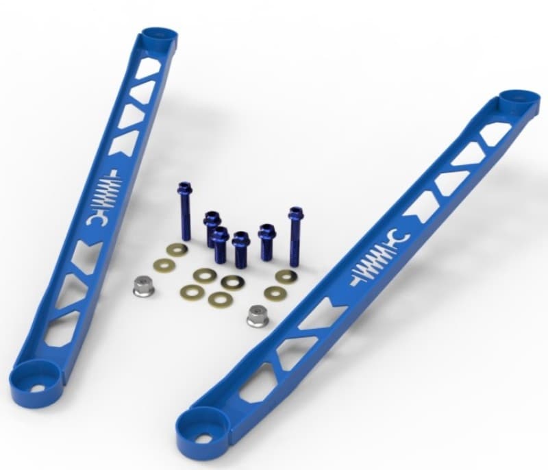 aFe CONTROL 304 Soporte de suspensión delantera de acero inoxidable azul para Toyota GR Supra (A90) 2020+ (450-721003-L)