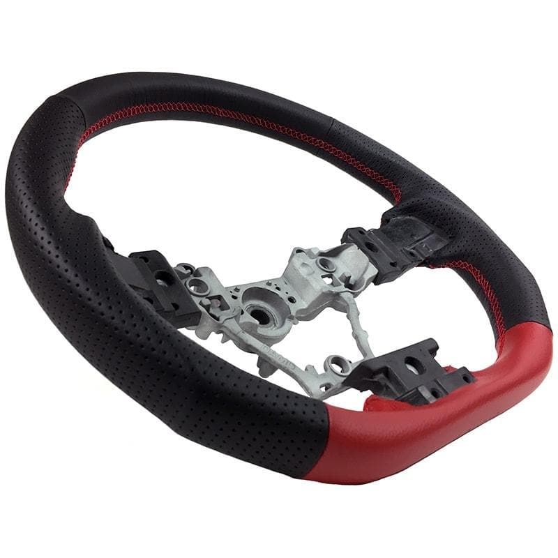 DAMD D-Shape Steering Wheel Red Formula - 11-16 Impreza, 12-14 Legacy / Outback, 14-16 Forester, & 13-16 Crosstrek