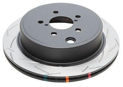 Rotor trasero ranurado con ranura en T serie DBA 4000 - Subaru WRX 2002-2007 w. STi Brembos