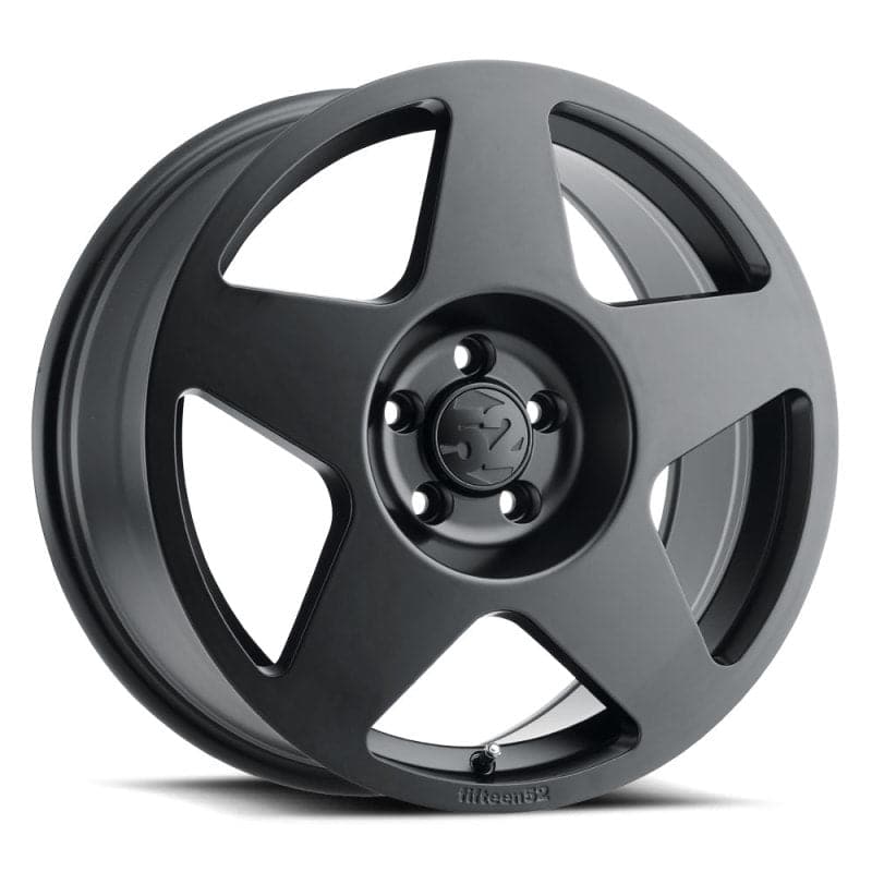 quince52 Tarmac 18x8,5 5x108 42 mm ET 63,4 mm Rueda negra de asfalto con orificio central (TARAB-88558+42)