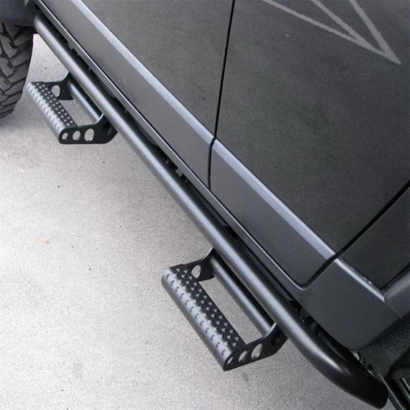 N-Fab RKR Step System 16-17 Toyota Tacoma Access Cab - Tex. Negro - 1.75 pulgadas