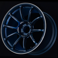 Advan RZ-F2 18x9.5 +12 5-114.3 Racing Titanio Azul y Llanta de Aro