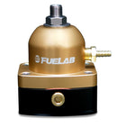 Fuelab 515 EFI FPR ajustable 25-90 PSI (2) -6AN Entrada (1) -6AN Retorno - Oro