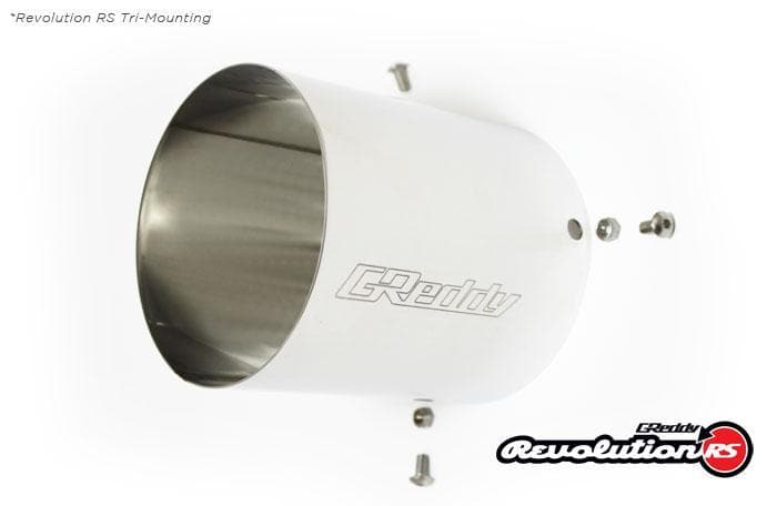 Silenciador GReddy Universal Revolution RS - Punta de 3 pernos de 3 pulgadas