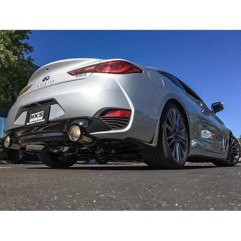 HKS Hybrid Sound Full Dual Cat-Back Exhaust - 2017+ Infiniti Q60 RWD