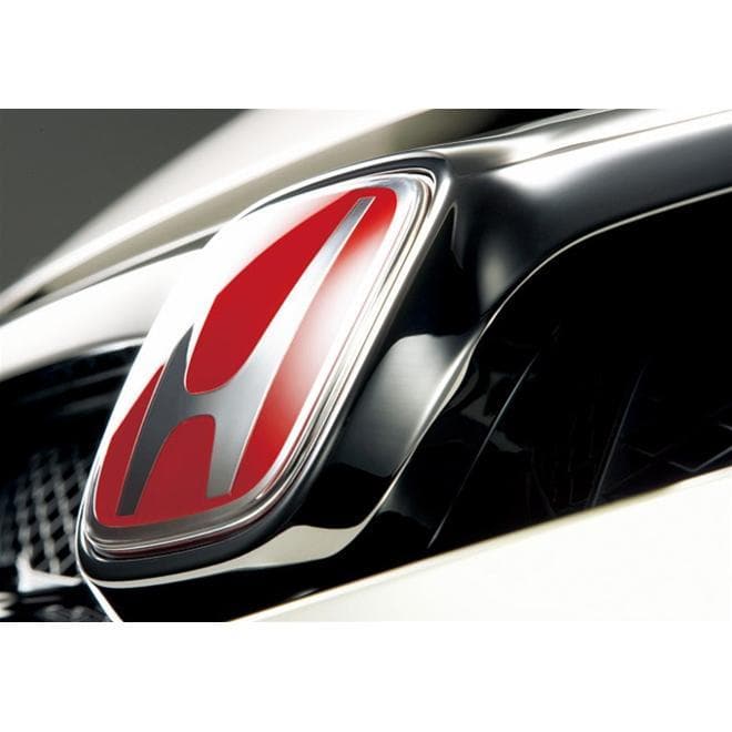 Emblema "H" rojo delantero de Honda Japón - Civic FD2 / Fit GE8 / CR-Z ZF1