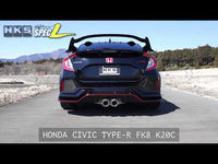 HKS Legamax Premium Cat-Back Exhaust - 2017+ Honda Civic Type R