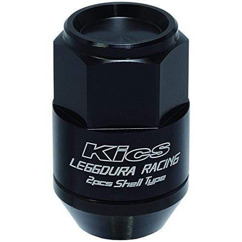 Tuercas y cerraduras Kics Leggdura Racing de 2 piezas de 35 mm en negro | 12x1,25 (CL 35 - 13K)