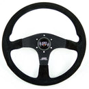 Mugen Racing III Suede Steering Wheel | 350mm Universal (53100-XG8-K1S0)