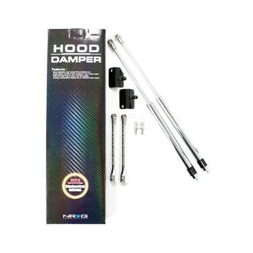 NRG Innovations Polished Hood Dampers - Honda CR-Z