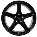 Rueda negra Option Lab R555 Gotham de 18x9,5 +38 5x114,3 (73,1 mm) 