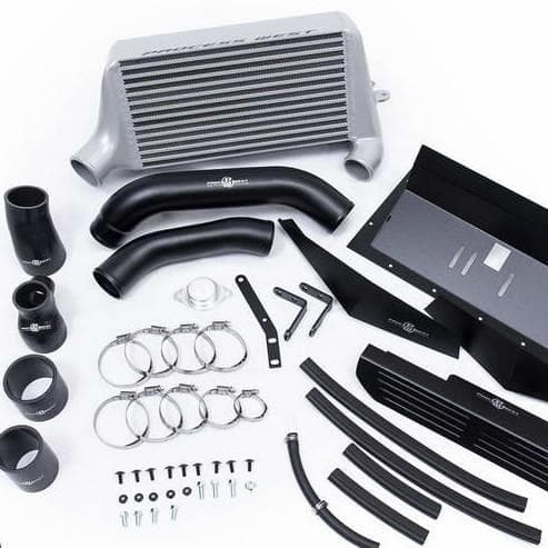 Process West Verticooler Intercooler de montaje superior plateado TMIC para Subaru WRX 2015+