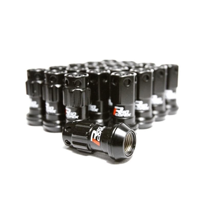 Project Kics R40 iConix Lug Nuts w/ Locks - 12X1.50 - Black