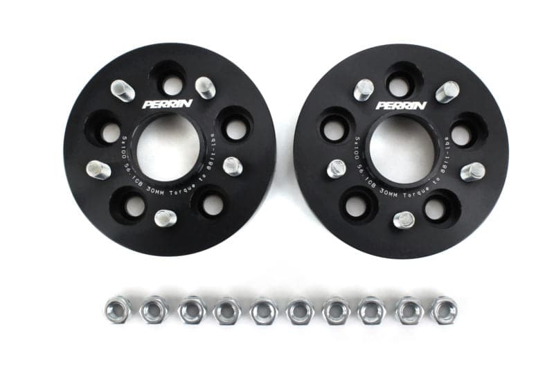 Perrin Subaru 5x100 30mm Wheel Spacers (One Pair) (perPSP-WHL-031BK)