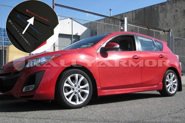 Guardabarros Rally Armor con logotipo rojo - Mazda3/Speed3 10-13