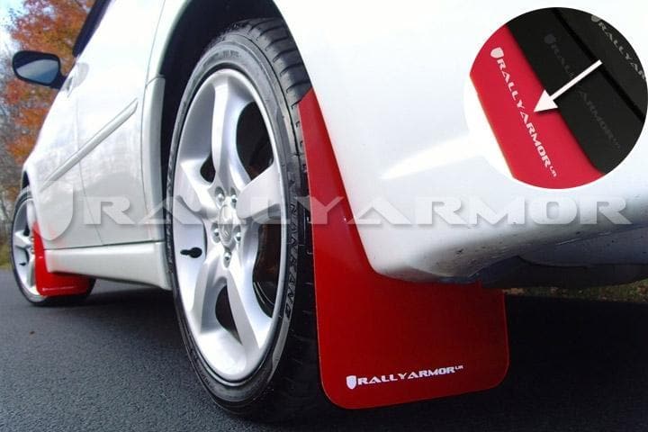 Rally Armor Red UR Guardabarros Logotipo blanco - Legacy GT y Outback 05-09