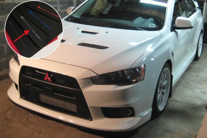 Rally Armor UR Guardabarros Logo Plata - EVO X 08-13