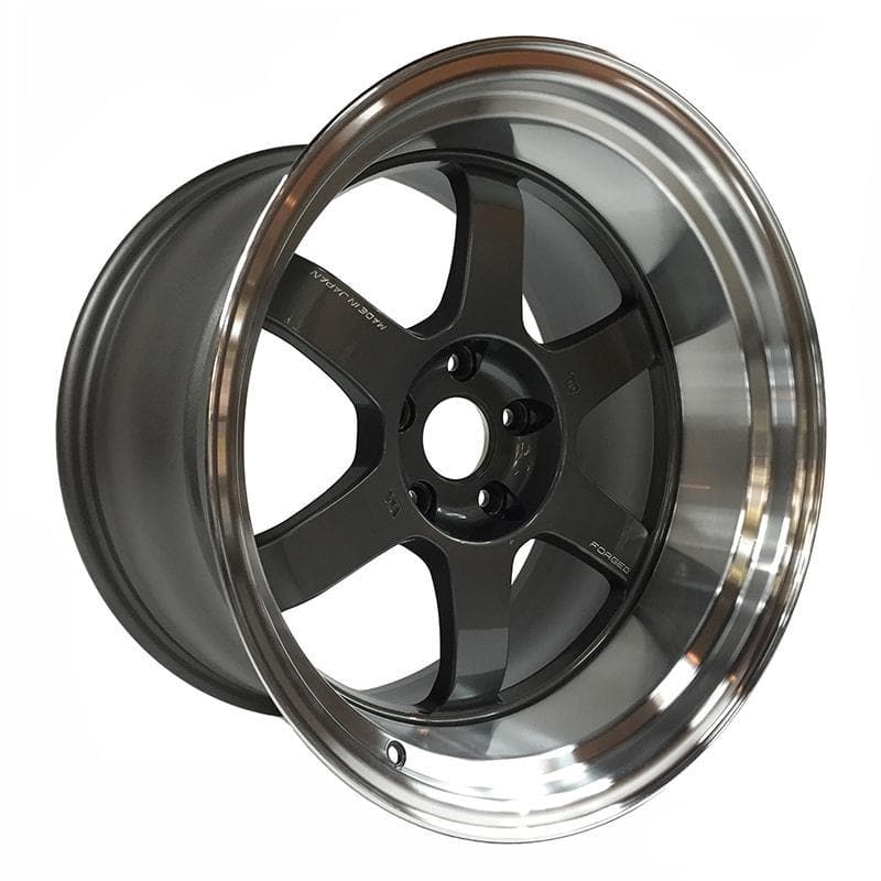 Rays Volk TE37V Mark II 18x11" 5x100 -7 offset - Gunmetal oscuro/ Llanta DC