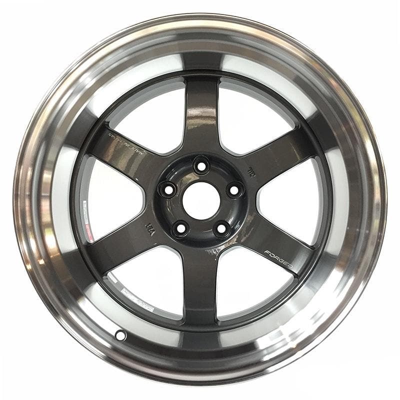 Rays Volk TE37V Mark II 18x11" 5x100 -7 offset - Gunmetal oscuro/ Llanta DC