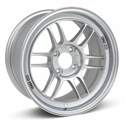 Enkei RPF1 Rueda plateada de 16 x 8 4 x 100 de 1.496 in con compensación de 2.874 in de diámetro para Miata 4-Lug / 02-06 Mini / Honda 4-Lug (3796804938SP)