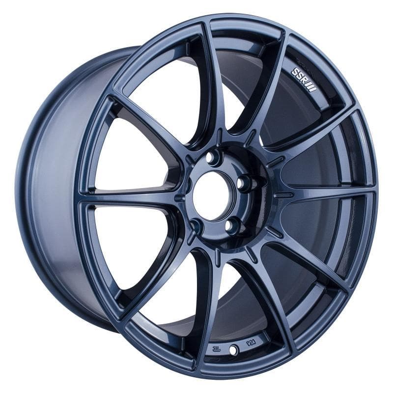 SSR GTX01 18x9.5 +22 5x114.3 wheel - Blue Gunmetal