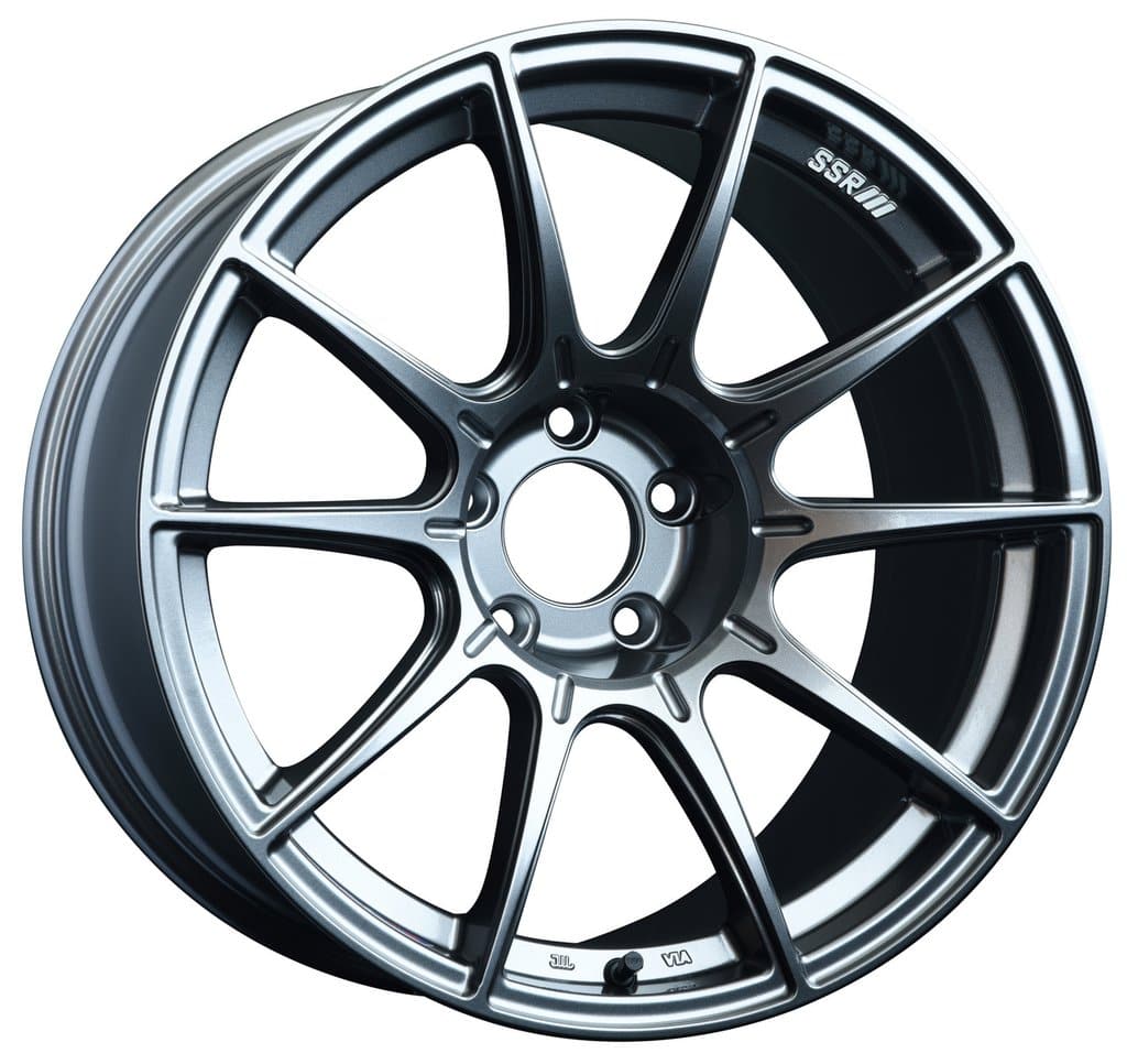 Rueda SSR GTX01 de 18x10.5" 5x114.3 +15 Offset en Dark Silver para Evolution 8 9 X | G35 | 350z | 370z