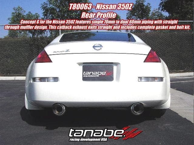 Tanabe Medalion Concept G Cat-Back 350Z 03-06 70-60mm