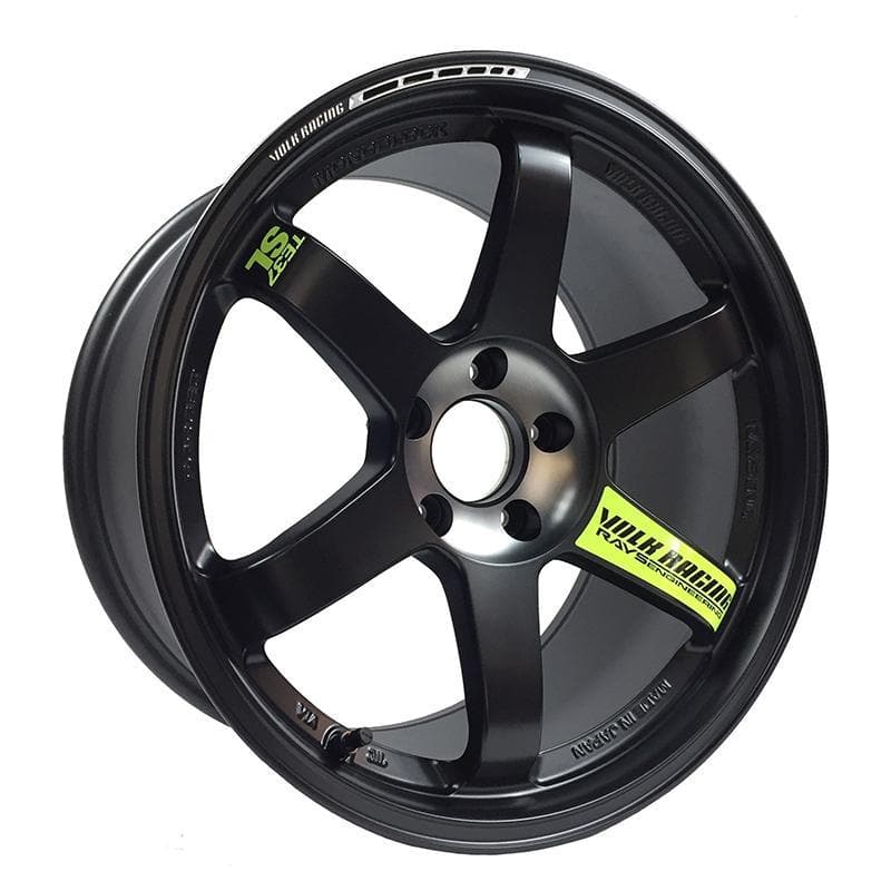 Volk Racing TE37 SL Black Edition II - 18x9.5 +21 5x114.3 - Pressed Black Rim REDOT