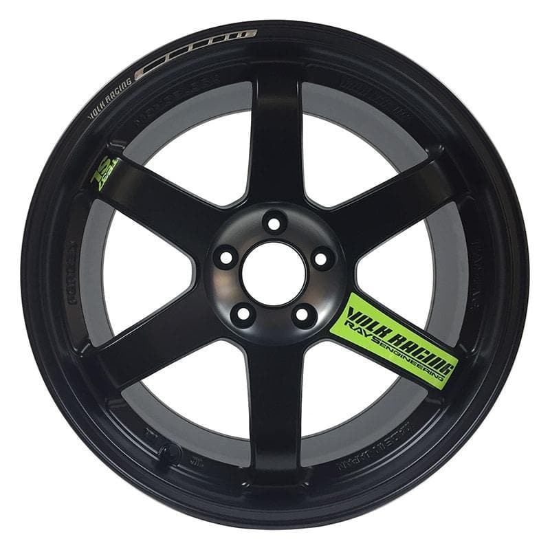 Volk Racing TE37SL Black Edition II 19x9.5 +36 5x120 Wheel in Pressed Black Rim REDOT