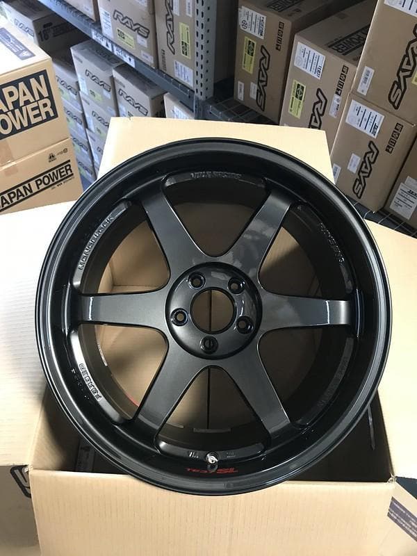 Volk Racing TE37SL - 19x10.5 +12 5x114.3 - Diamond Black