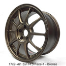 Volk Racing ZE40 in 17x9 +61 5x114.3 and Bronze for S2000