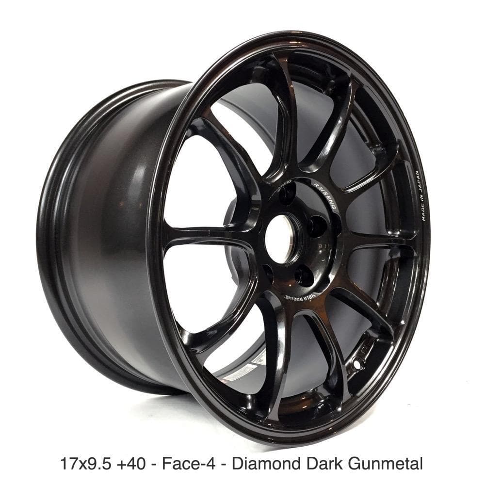 Volk Racing ZE40 Diamond Dark Gunmetal - 17x9.5 +40 - Especificaciones agresivas S2000