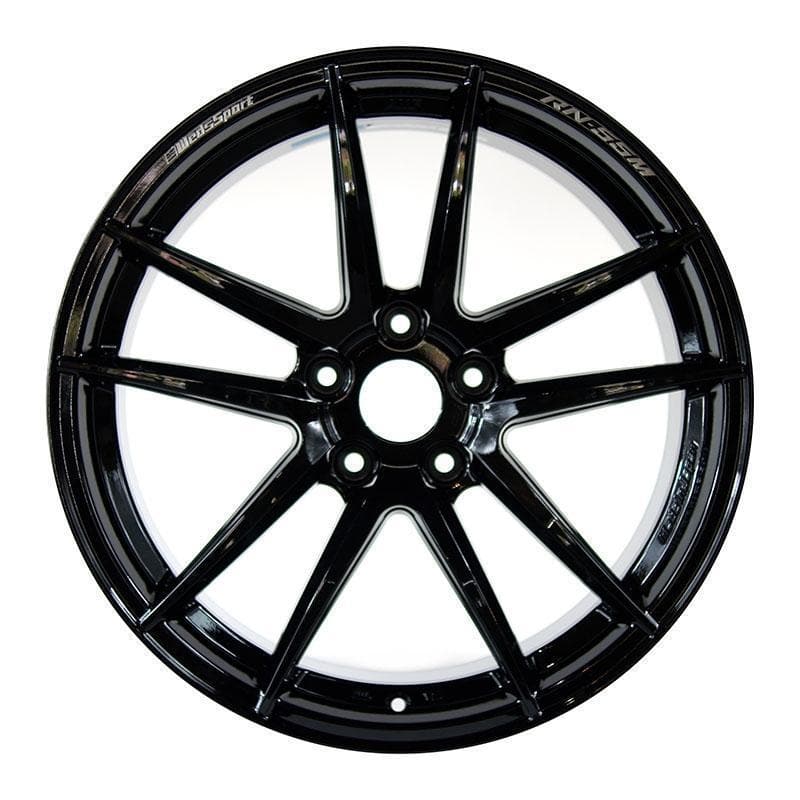 WedsSport RN-55M 18x9.5 +38 5x114.3 in Gloss Black for WRX STi