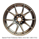 WedsSport SA10R 18x9.5 +45 5x100 TS Bronze Subaru/Toyota Spec