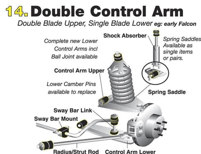 Whiteline Front Shock Absorber Lower Bushing - Multiple Cars (see application) - WTL.W31409