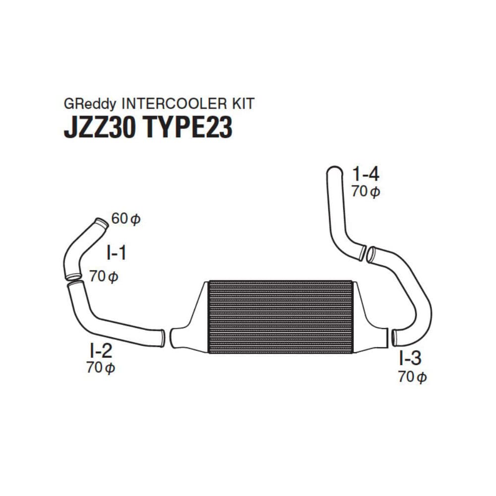 GReddy 91-00 Toyota Supra JDM Model Trust Intercooler T-23F S14/S15 (gre12010203)