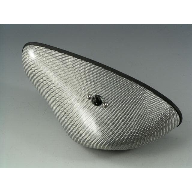 ZOOM Engineering Monaco Rear View Mirror - Silver Carbon